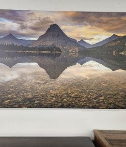 Rocky Mountain Pub Two Medicine Morning (Reflecting Mtn) 36x54 Wrap
