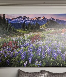 Rocky Mountain Pub Lupine Meadows (Pur/Rd/WH) 36x54 Wrap