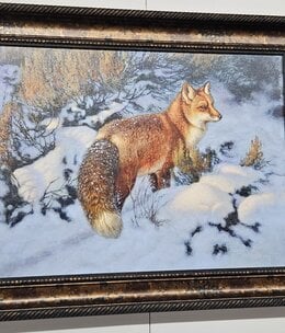 Rocky Mountain Pub Looking for Christmas Dinner (Fox) 22x30