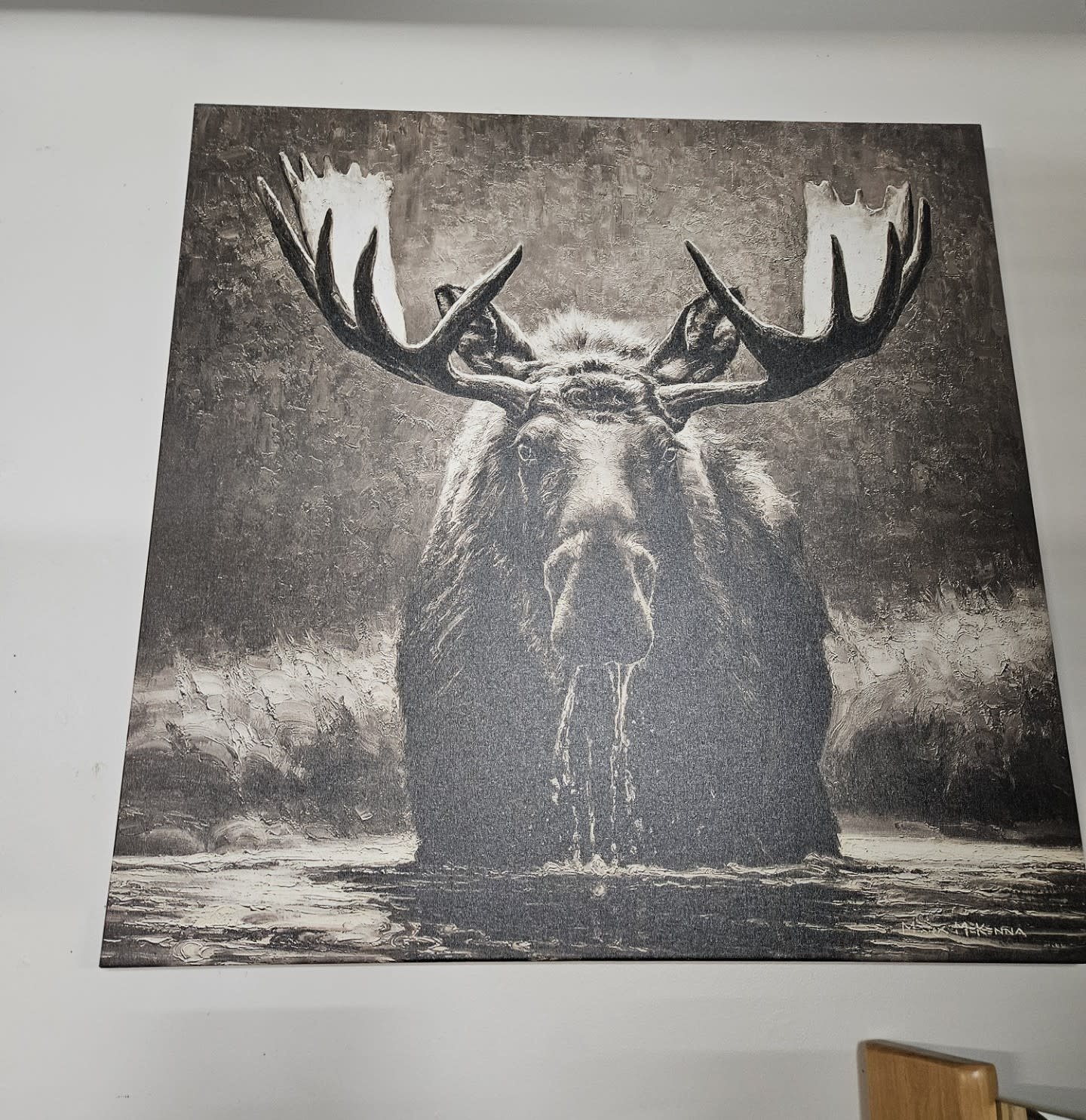 Rocky Mountain Pub Blackwater Bull (Moose) 36x36 Wrap