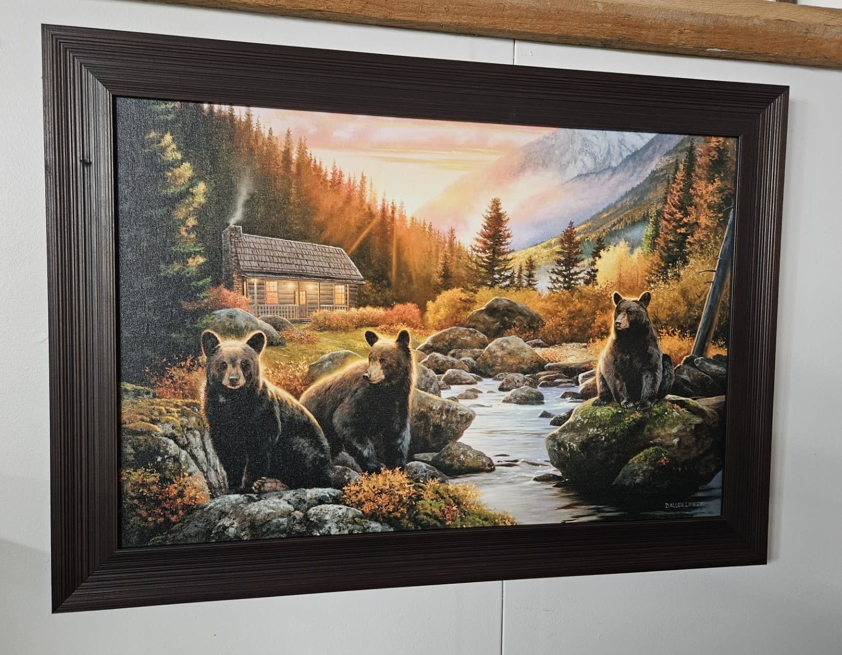Rocky Mountain Pub The Good Life (Cabin Bears) 20x30