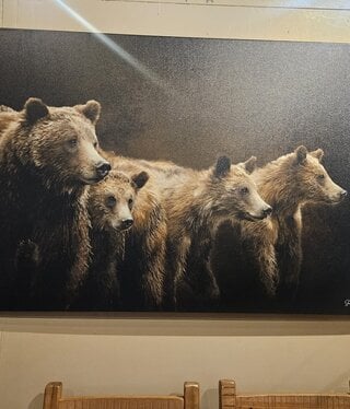 Rocky Mountain Pub Mother's Instinct (Bear Mom/Triplets) 36x54 Wrap
