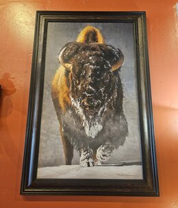 Rocky Mountain Pub Old Man Winter (Buffalo) 18x30