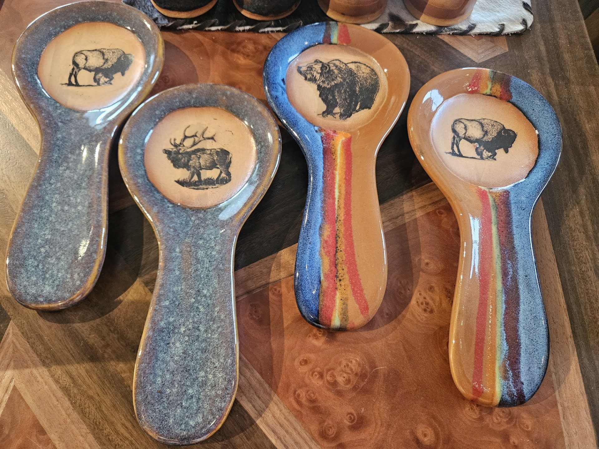 Always Azul Pottery Spoon Rest