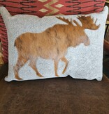 Gaucho Moose Lumbar Pillow 14x20