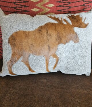 Gaucho Moose Lumbar Pillow 14x20