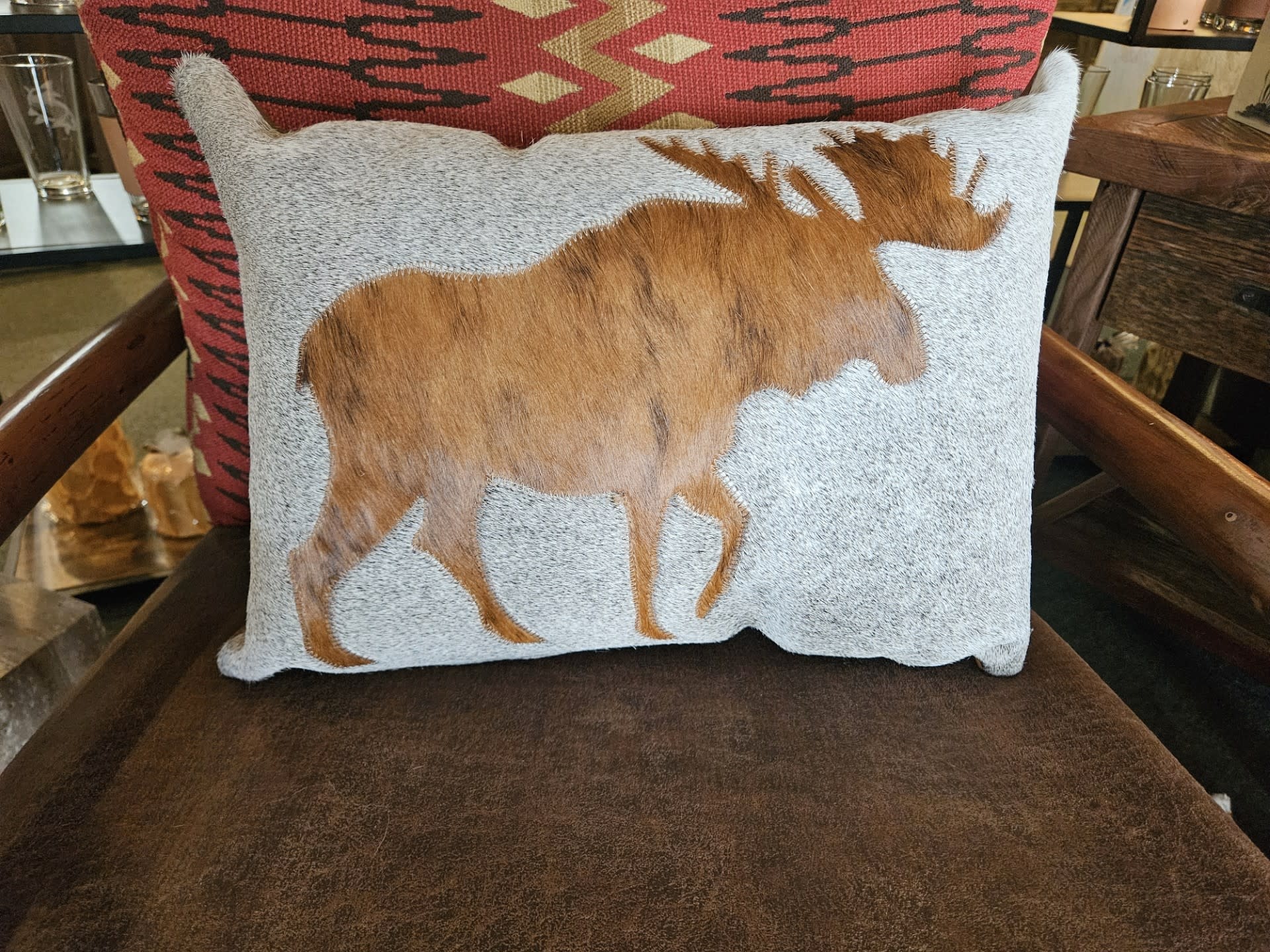Gaucho Moose Lumbar Pillow 14x20