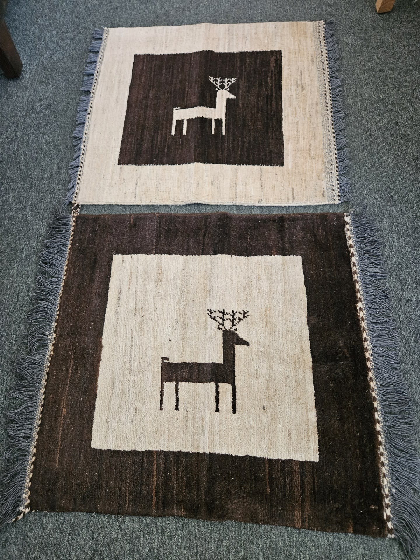 Jeremiah J Handwoven Natural Sheep Rug