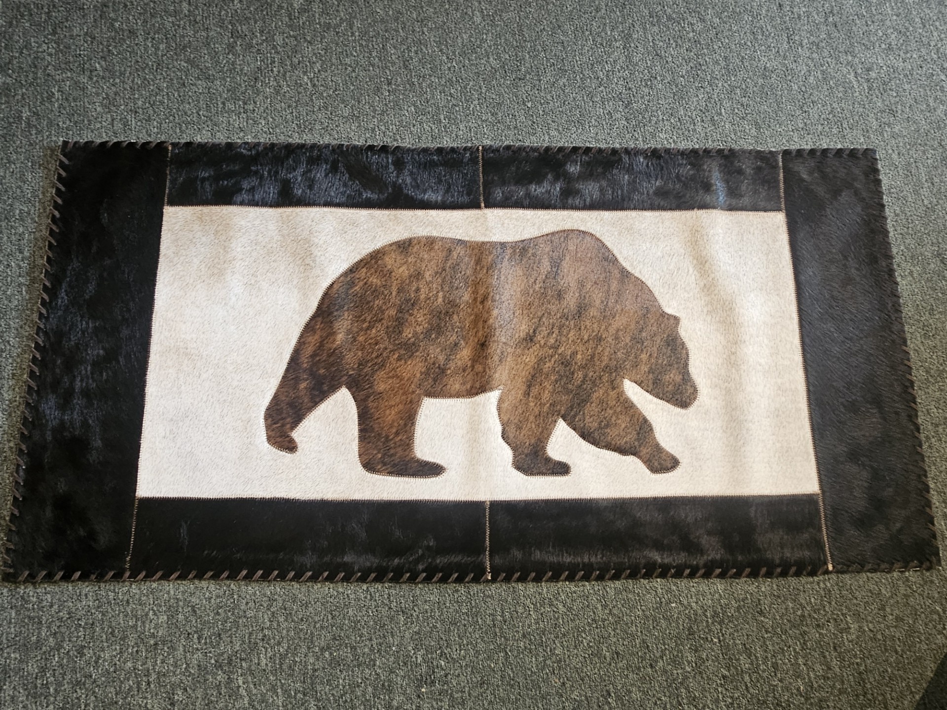 Gaucho Cowhide Bear 2x4 Rug