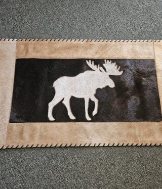 Gaucho Moose Cowhide 20x40 Rug