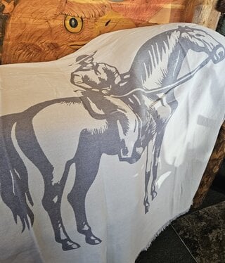 Hiend Lone Rider Chenille Jacquard Throw 50x60