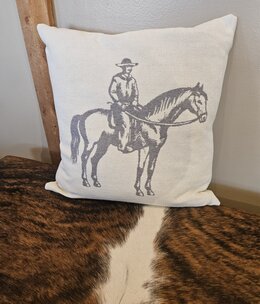 Hiend Lone Rider Chenille Jacquard Pillow 20x20