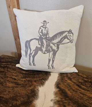Hiend Lone Rider Chenille Jacquard Pillow 20x20