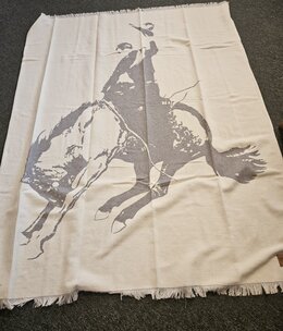 Hiend Bucking Bronco Chenille Jacquard Throw 50x60