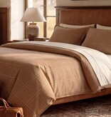 Hiend Harrington Heritage Plaid 3pc Comforter Set-KING, Saddle