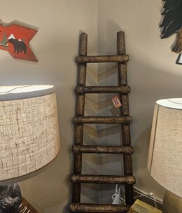 Mexican Country 6' Waxed Ladder with Rawhide