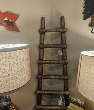 Mexican Country 6' Waxed Ladder with Rawhide