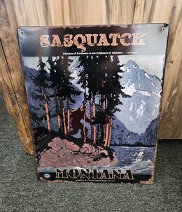 Classic Outdoor Magazines #17 Sasquatch 12x15 Metal Sign