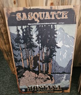 Classic Outdoor Magazines #17 Sasquatch 12x18 Wood Sign