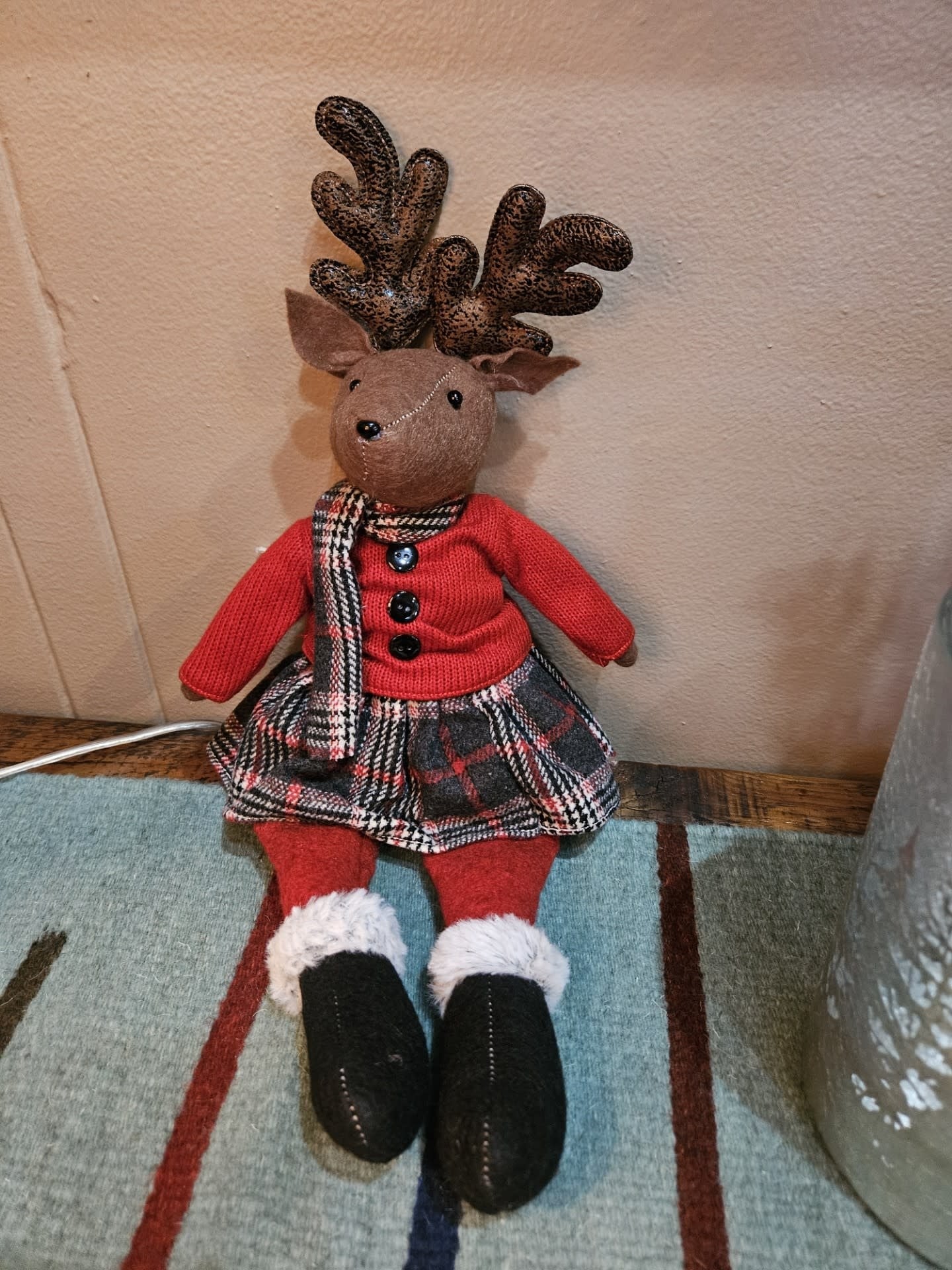 Melrose Deer Shelf Sitter 16.5"H