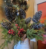 Melrose Pinecone Plastic Spray 28H