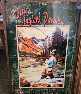 Classic Outdoor Magazines #3  Angler Paradise 16x24 Metal/Wood