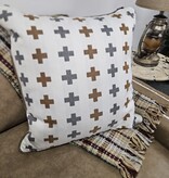 Omnia Pillow (16", 18", 20", 22", LG Kidney) WITH Leather /  Fabric Welt