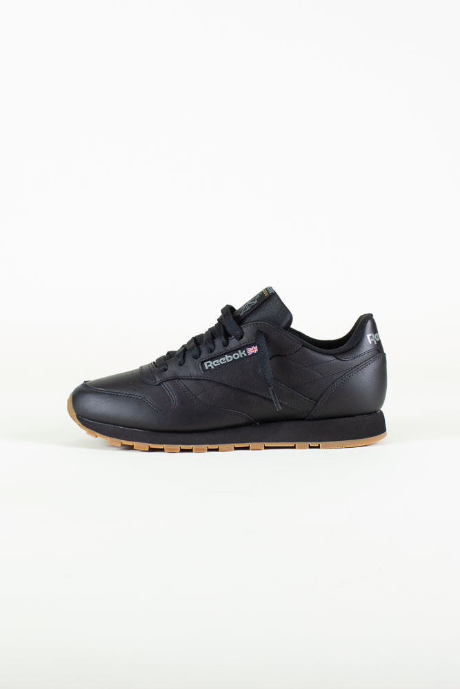 reebok classic leather black gum