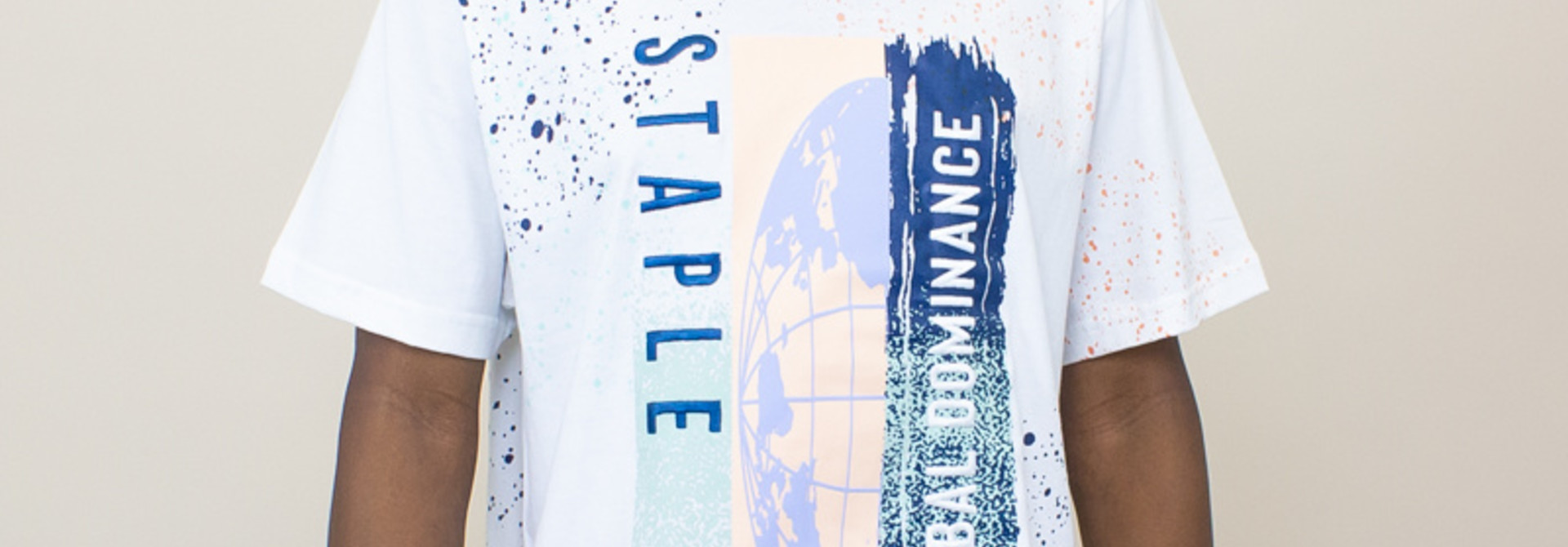 Staple Spray Graphic Tee - White