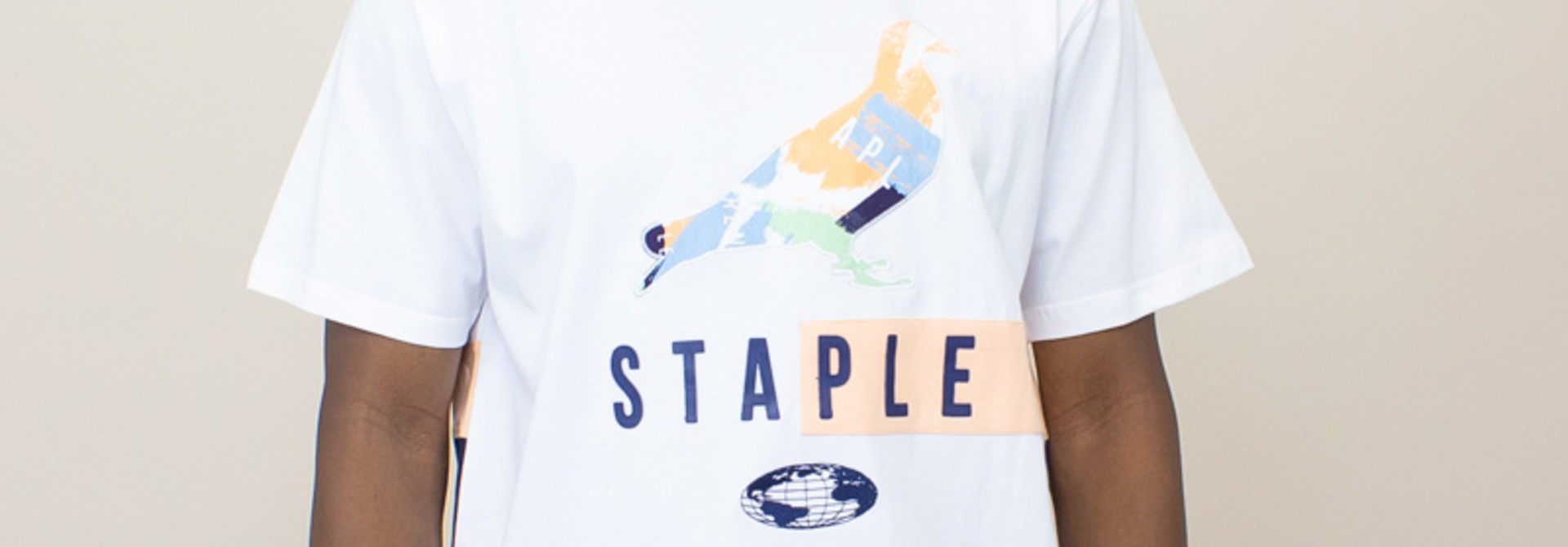 Staple World Paint Pigeon Tee - White