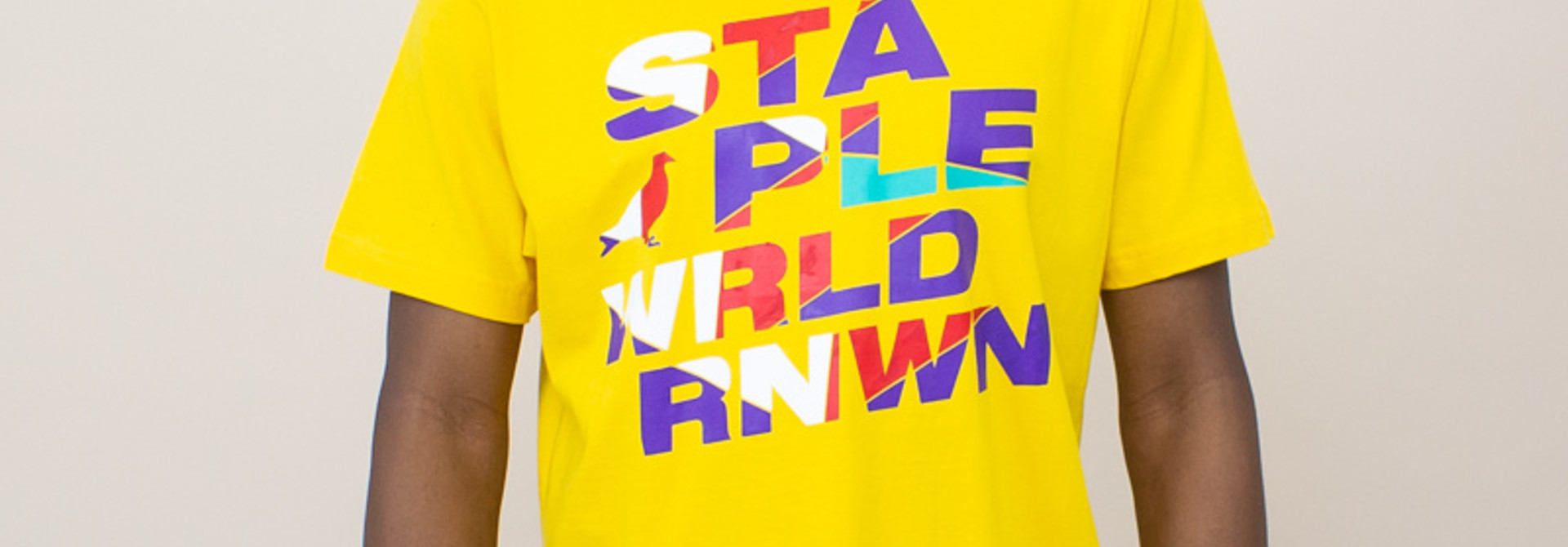 Staple Wrld Logo Tee - Mango