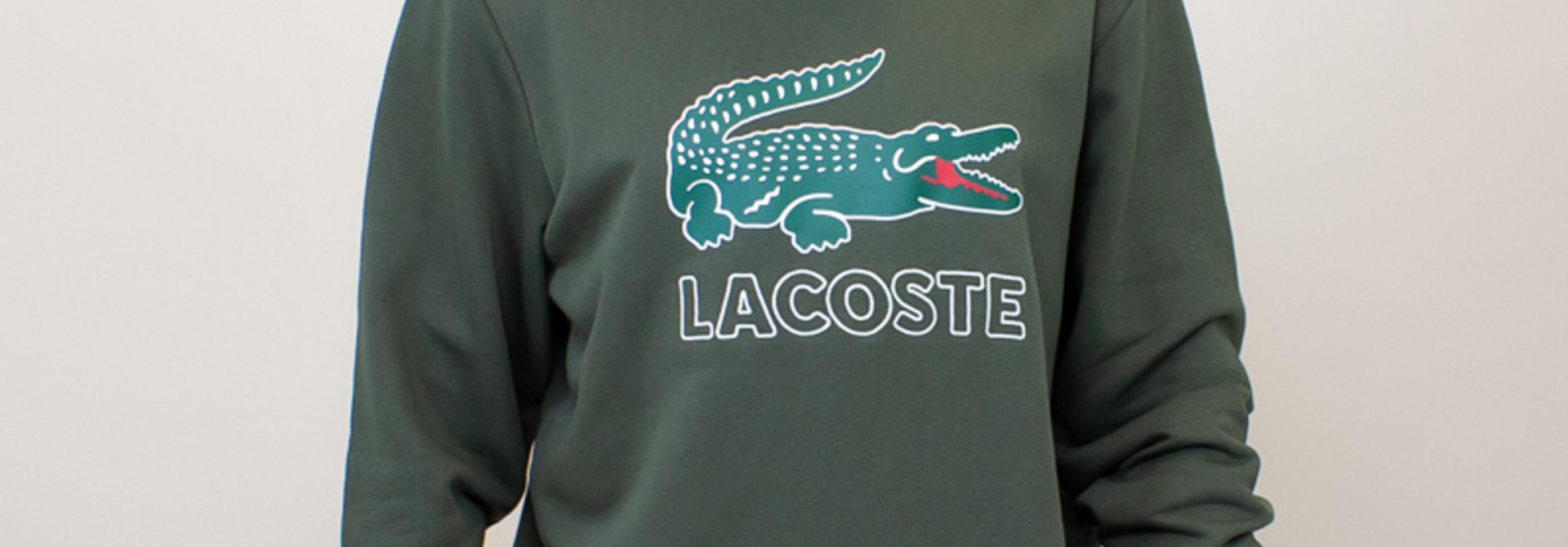 Lacoste Big Croc Sweatshirt - Olive