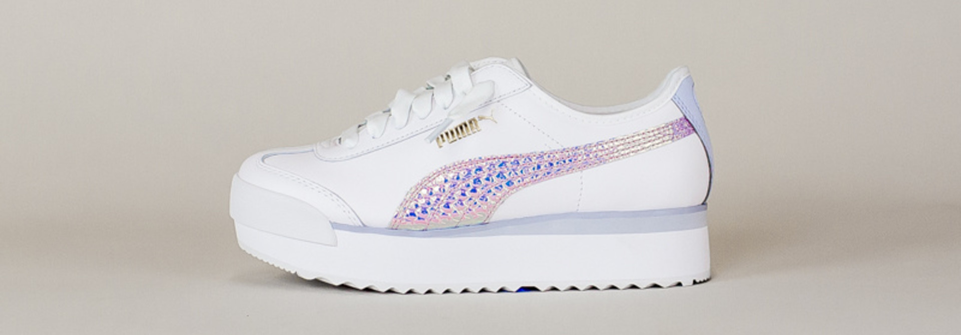 Puma Roma Amor Metallic - White/ Gold