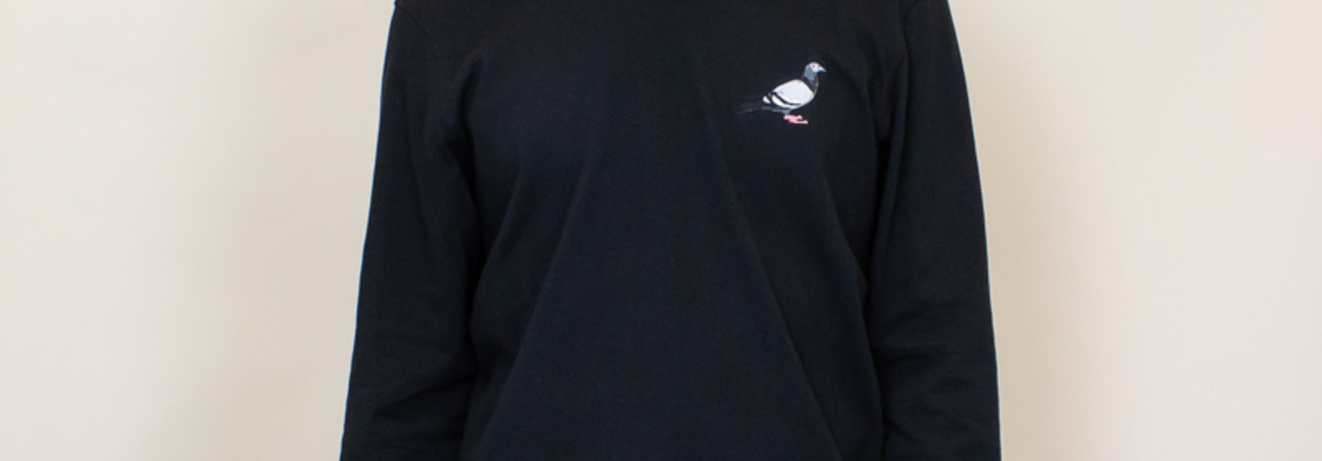 Staple Classic Pigeon Long Sleeve Tee - Black