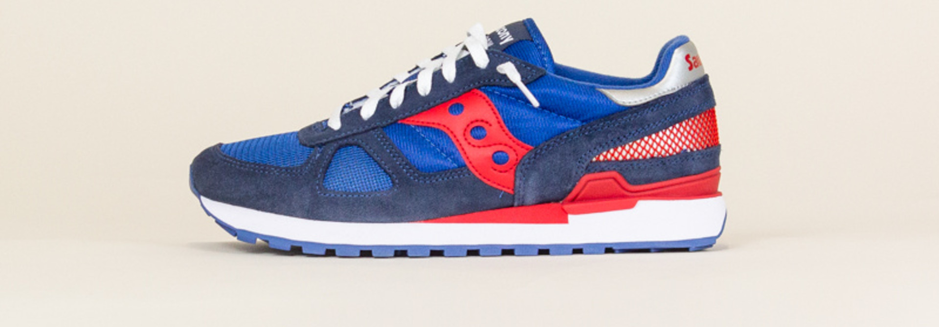 Saucony Shadow Original - Denim/ High Risk Red