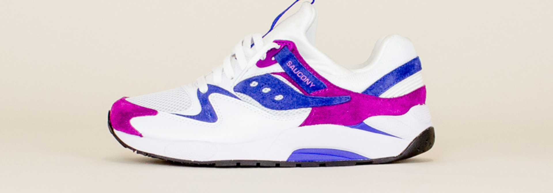Saucony Grid 9000 - White/Purple/Violet