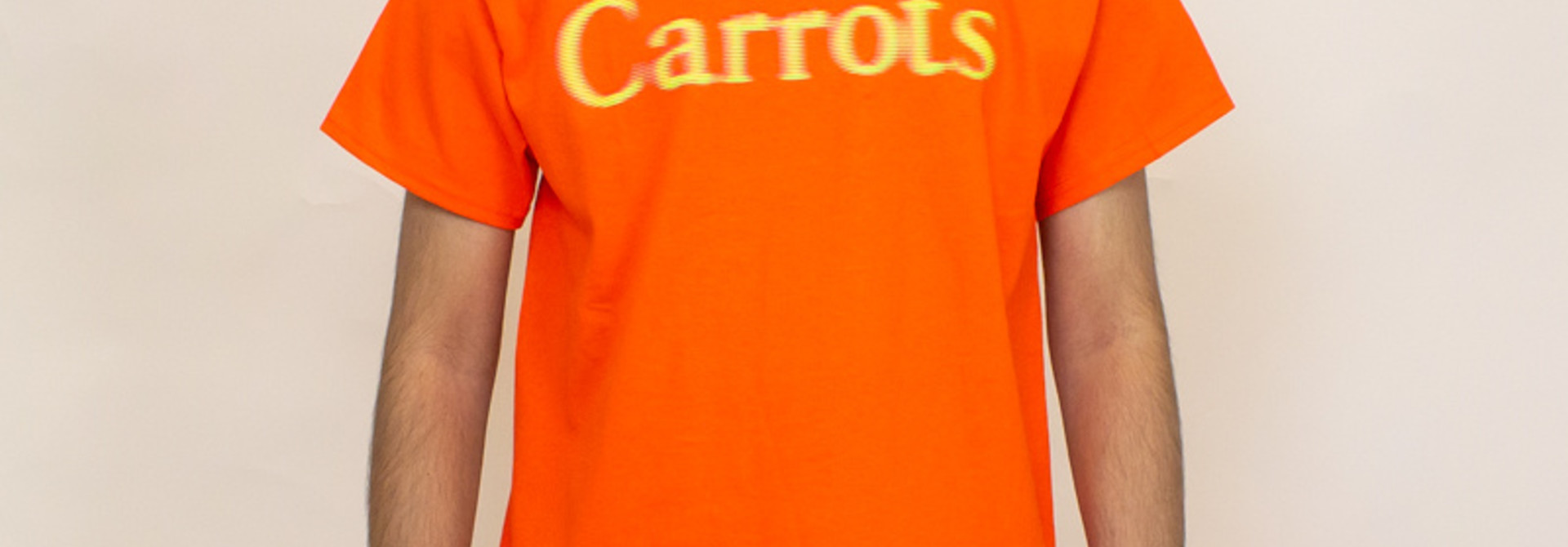 Carrots Blurred Wordmark Tee - Orange
