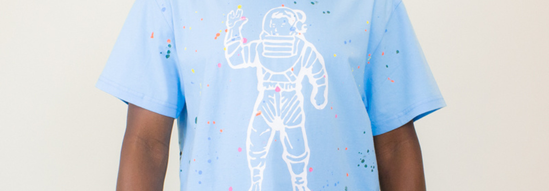 Billionaire Boys Club Astro Spattered Tee - Sky Blue
