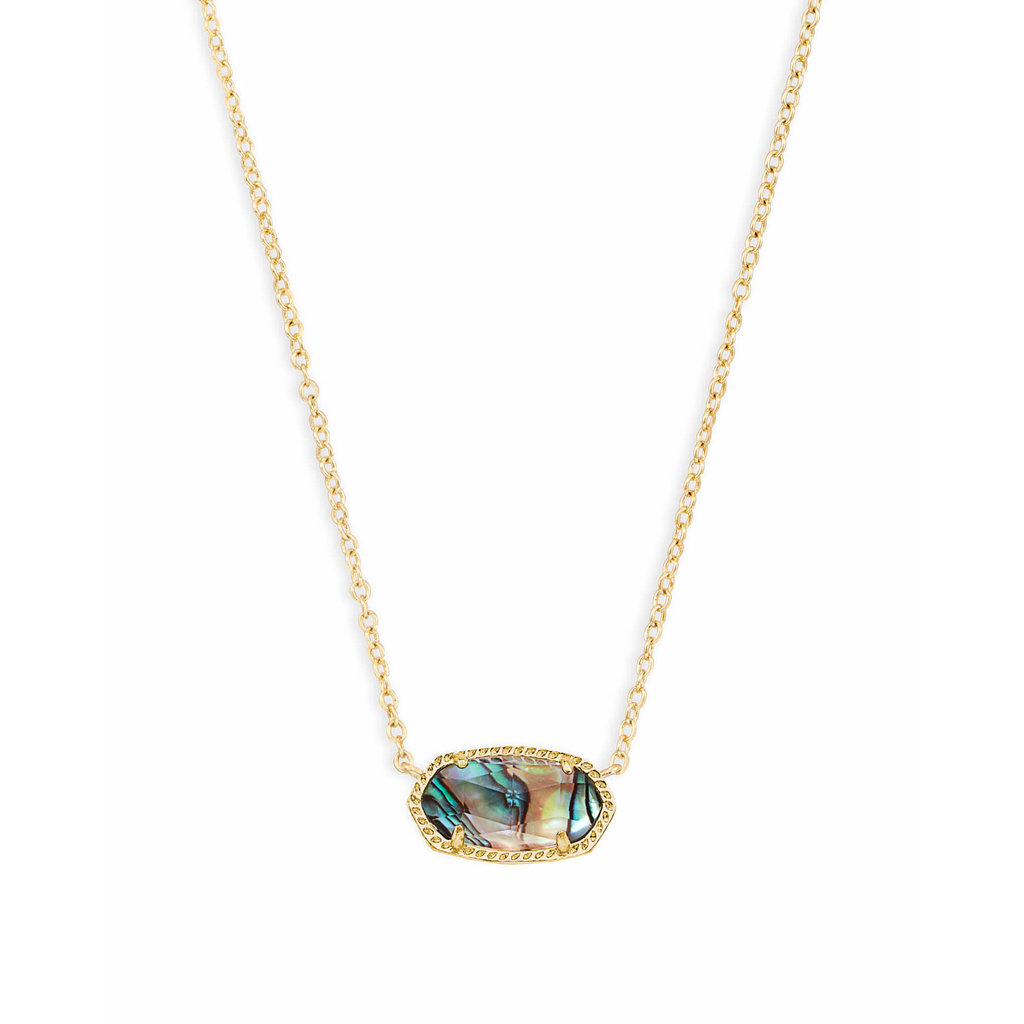 Kendra Scott Kendra Scott Elisa Gold Pendant Necklace In Abalone Shell