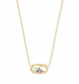 Kendra Scott Elisa Gold Pendant Necklace In Dichroic Glass*