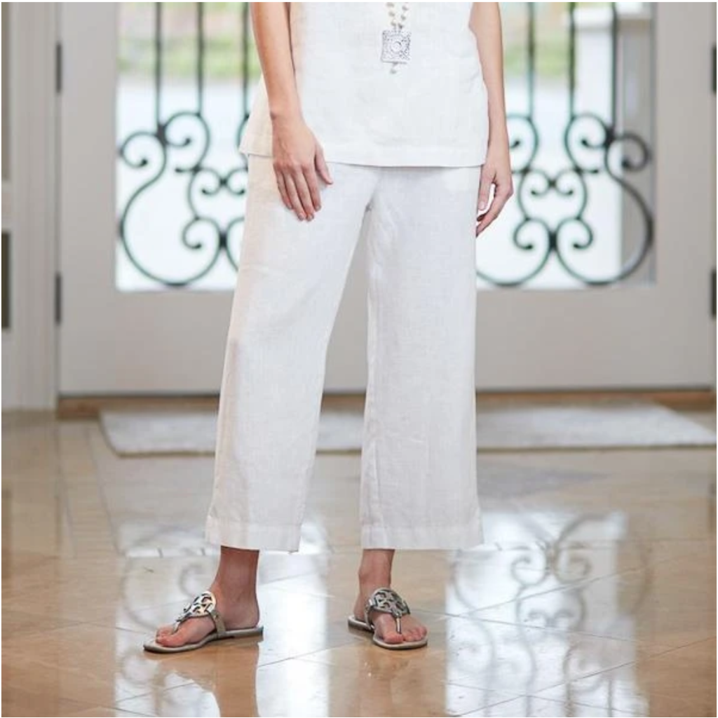 Bee Boutique Classic Linen Capri