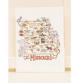 Missouri Map Greeting Card