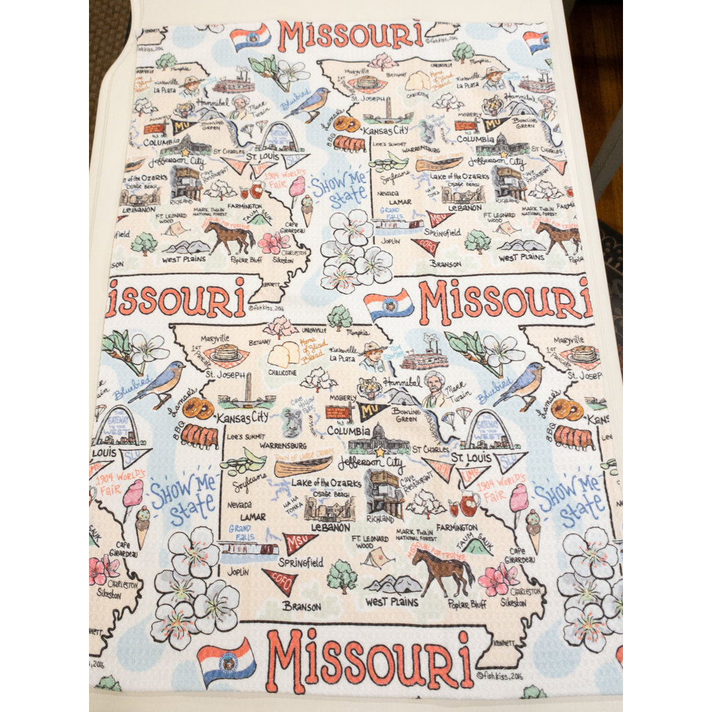 Southbank's Missouri Map Towel