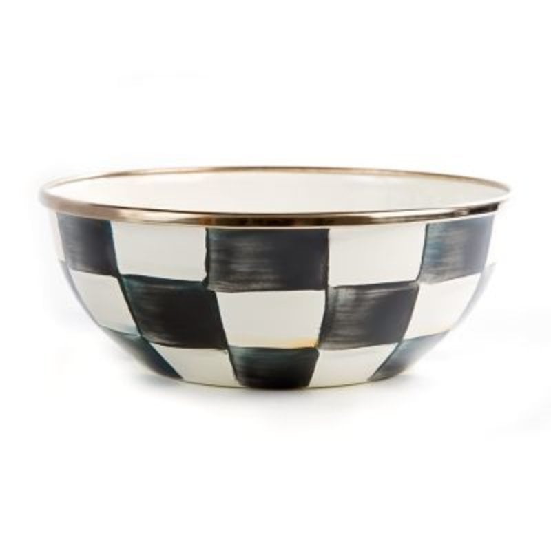 MacKenzie-Childs Courtly Check Enamel Everyday Bowl