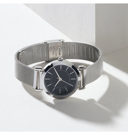 Bee Boutique Elegant Mesh Band Watch - Silver