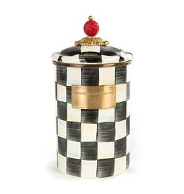MacKenzie-Childs Courtly Check Enamel Canister - Large
