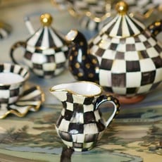 MacKenzie-Childs Courtly Check Creamer