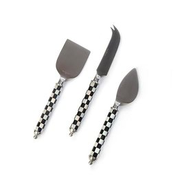 MacKenzie-Childs Supper Club Cheese Knife Set - Courtly Check