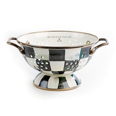 MacKenzie-Childs Courtly Check Enamel Colander - Small