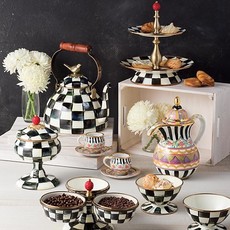MacKenzie-Childs Courtly Check Curiosity Pot